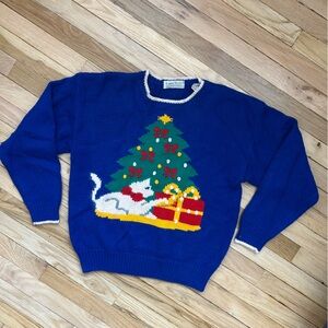 Ugly Christmas Kitty Sweater